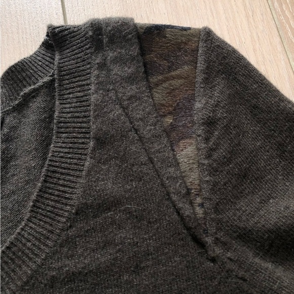 Rudsak Robe Femme Camouflage Detailed Shoulder Knit Dress in Army Green Size S - Picture 6 of 14